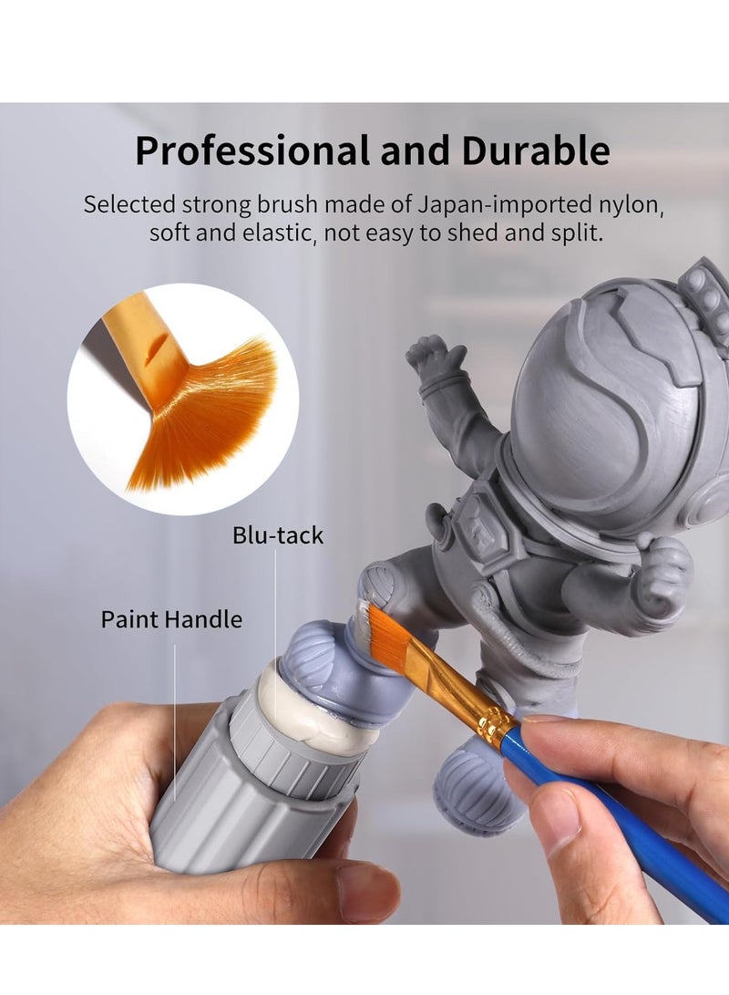 ANYCUBIC Multifunctional 3D Models Painting Set, Acrylic Paint kit 5 Colors, Primer, Topcoat, and Painting Tools, Miniatures Painting Kit for 3D Printing Enthusiasts - Image 4