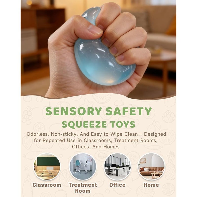 TLM Coconut Oil Squishy - 2026 New Coconut Oil Stress Ball, Slow Rising Squishy, 100% Odorless, Non-Sticky, Easy to Clean, Improving Focus, Or Easing Tension During Study, Work, Or Relaxation (Green) - Image 2