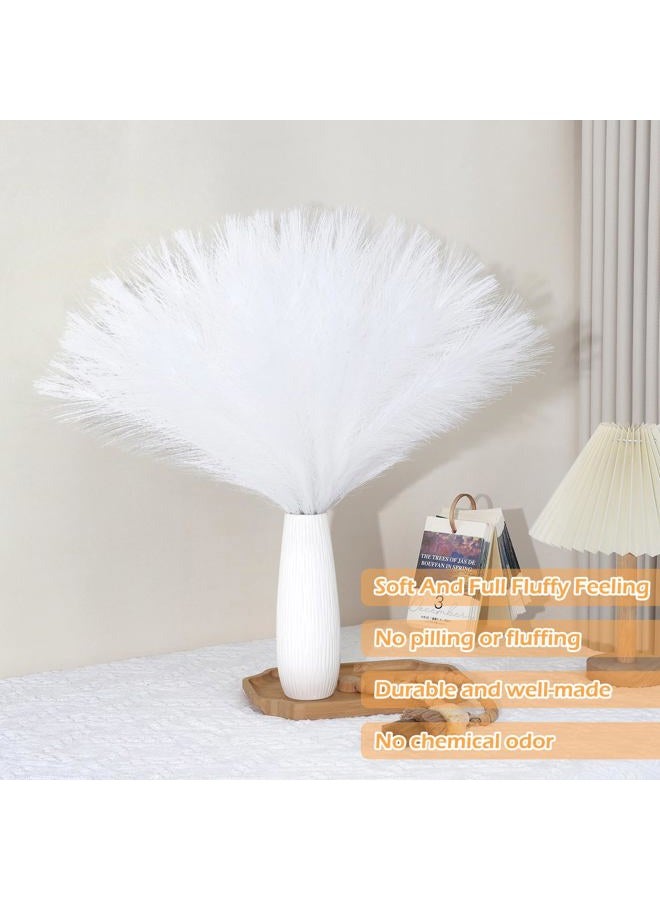 MUUNC White Pampas Grass Decor 30 Pcs 21.7 Inch Faux Pampas Grass Bulk Artificial Dried Flowers Small Vase Filler Pompas Grass. - Image 2