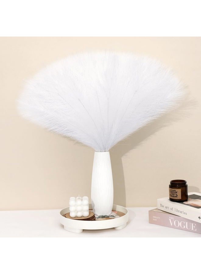 MUUNC White Pampas Grass Decor 30 Pcs 21.7 Inch Faux Pampas Grass Bulk Artificial Dried Flowers Small Vase Filler Pompas Grass. - Image 1