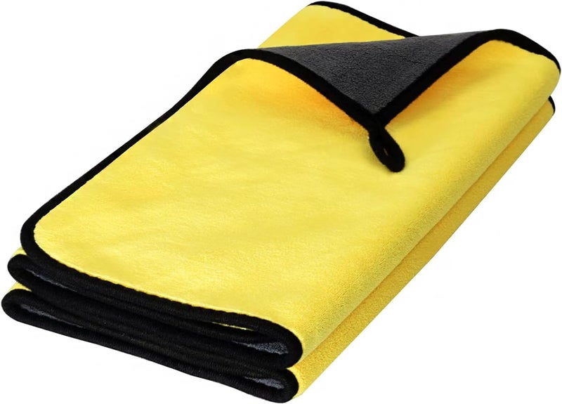 OAN Microfiber Cloth 1pc 40x30cms 600 GSM Multi-Color! Thick Lint & Streak-Free Multipurpose Cloths Automotive Microfibre Towels for Car Bike Cleaning Polishing Washing & Detailing. - Image 1
