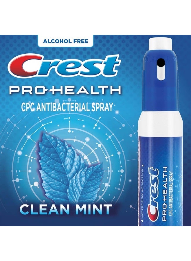 Crest Pro-Health | Portable Alcohol-Free CPC Mist with Clean Mint Flavor | Fights Odor-Causing Germs for Instant Fresh Breath - 1 Count (0.44oz) Breath Spray - Image 2