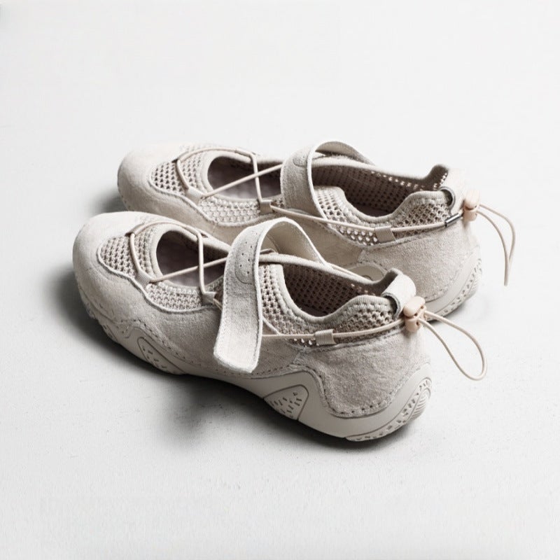 Women's Low Top Mary Jane Cutout Sneakers with Chunky Sole - Image 3