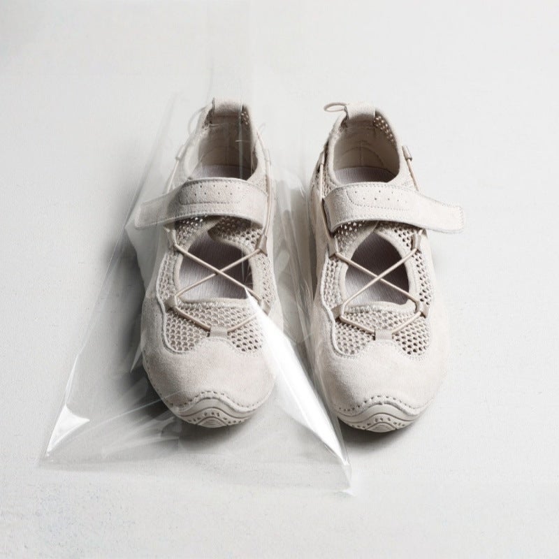 Women's Low Top Mary Jane Cutout Sneakers with Chunky Sole - Image 1