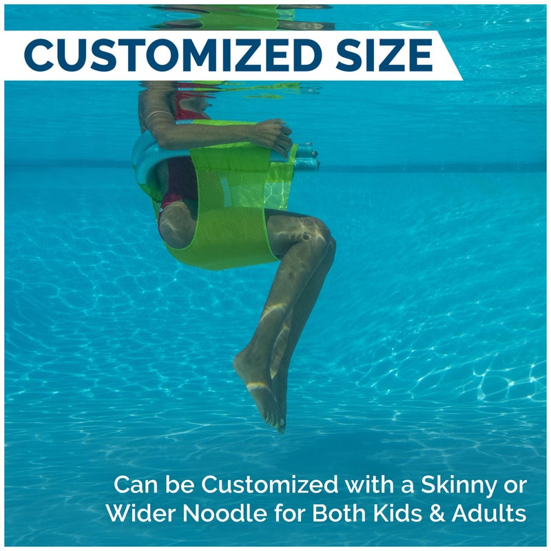 SwimWays Mesh Floating Pool Chair Noodle Slings (4 Pack), Swimming Pool Accessories & Water Toys, Pool Noodle Not Included - Image 5