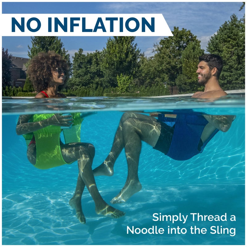 SwimWays Mesh Floating Pool Chair Noodle Slings (4 Pack), Swimming Pool Accessories & Water Toys, Pool Noodle Not Included - Image 3