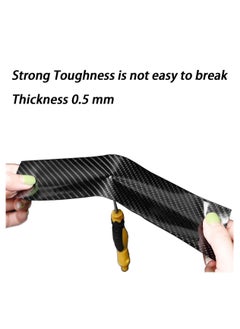 EHOME Car Door Edge Guards Door Sill Protector 5D Carbon Fiber Wrap Film Vinyl Automotive Protection Film Anti-Collision Fits for Most Car (1.2In x 33Ft, Black)  - Image 4
