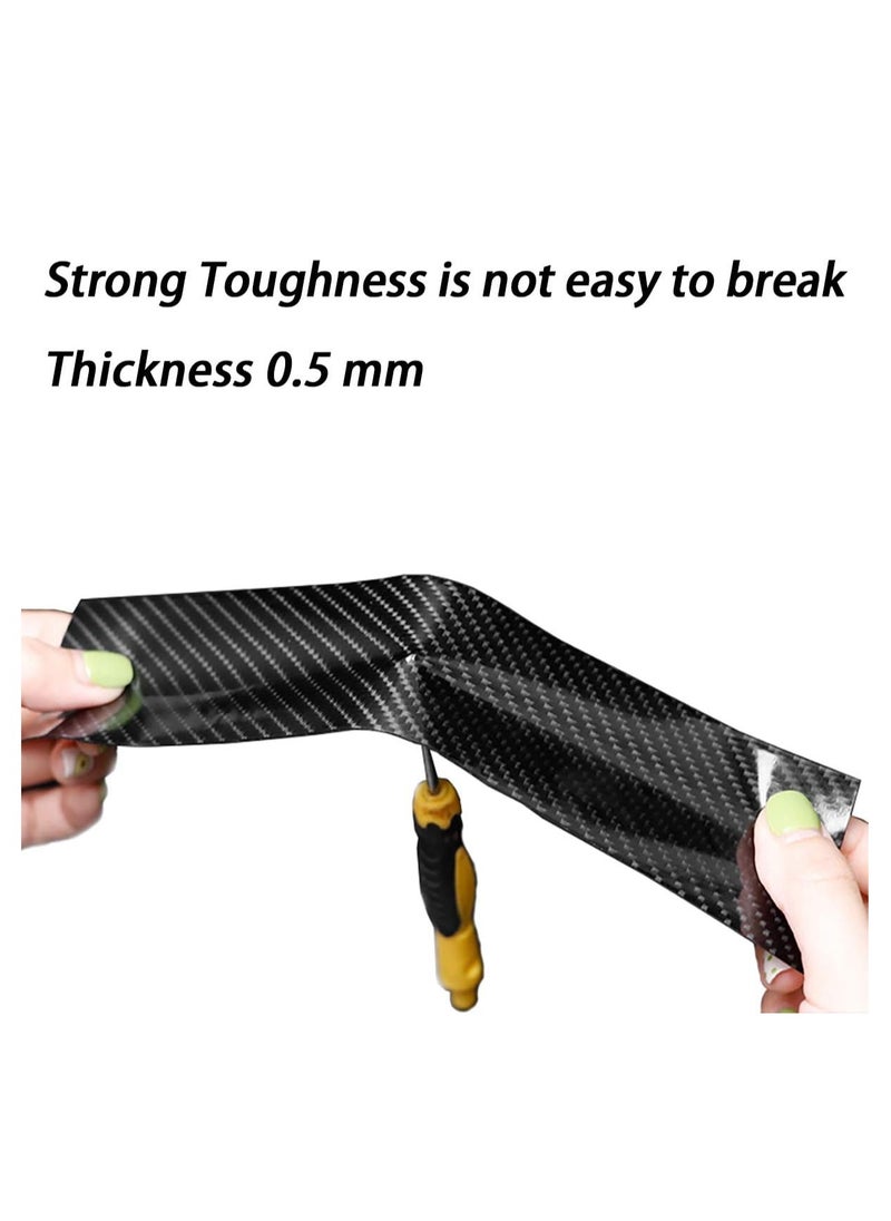 EHOME Car Door Edge Guards Door Sill Protector 5D Carbon Fiber Wrap Film Vinyl Automotive Protection Film Anti-Collision Fits for Most Car (1.2In x 33Ft, Black)  - Image 4