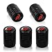 QOMAGO Car Tire Valve stem Covers Compatible with Challenger Charger Dart Durango Journey ram and More Tire Valve Stem Caps Metal Material Car tire Valve caps Black - Image 2