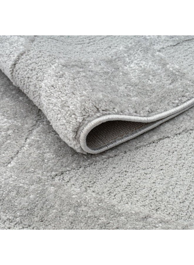 DANUBE HOME La Perle Modern Abstracts Rug | Washable Modern Rugs Style | Polypropylene + Polyester Area Rug Floor Covering | Indoor Carpet For Living Room Dining Bedroom 160X230cm-Grey - Image 3