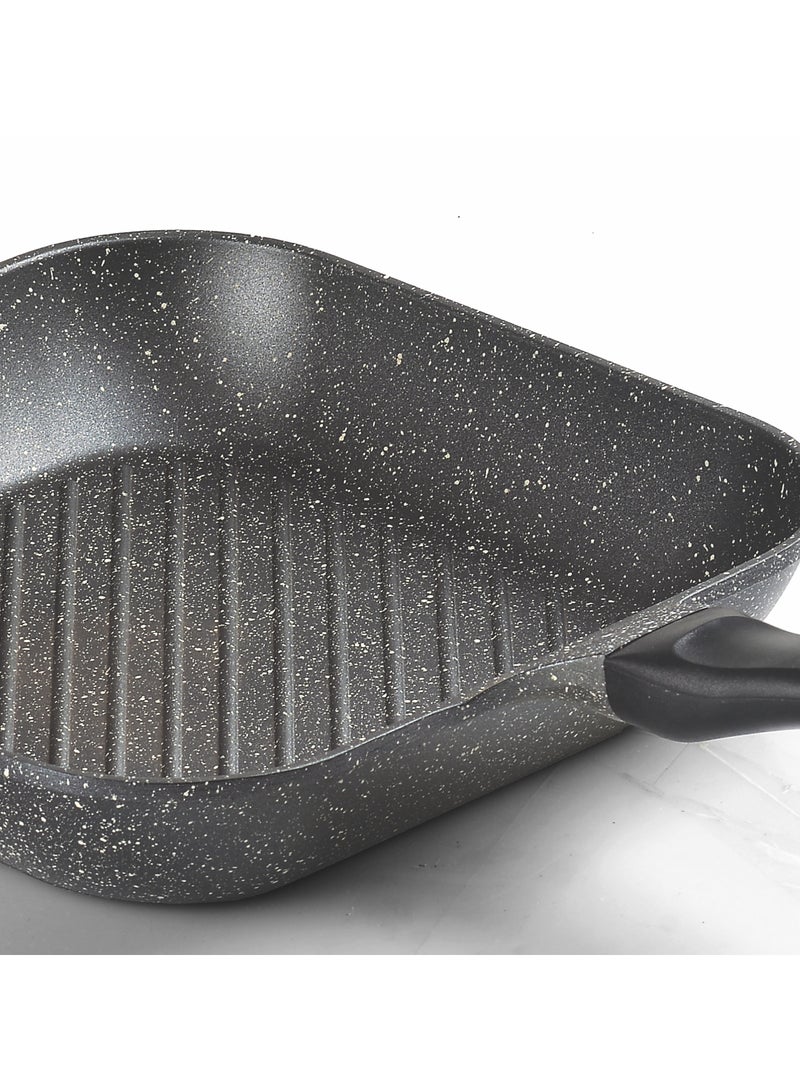 SONEX 28cm Grill Pan – Premium Marble Coating for Perfect Grilling - Image 3
