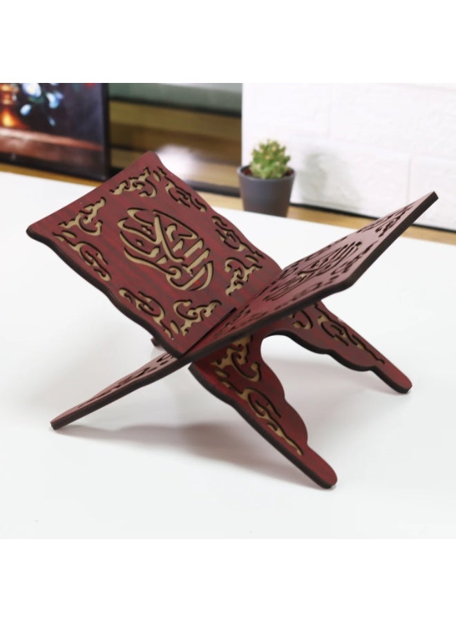 سندس حامل قرآن خشبي أرضي صغير الحجم - Image 2