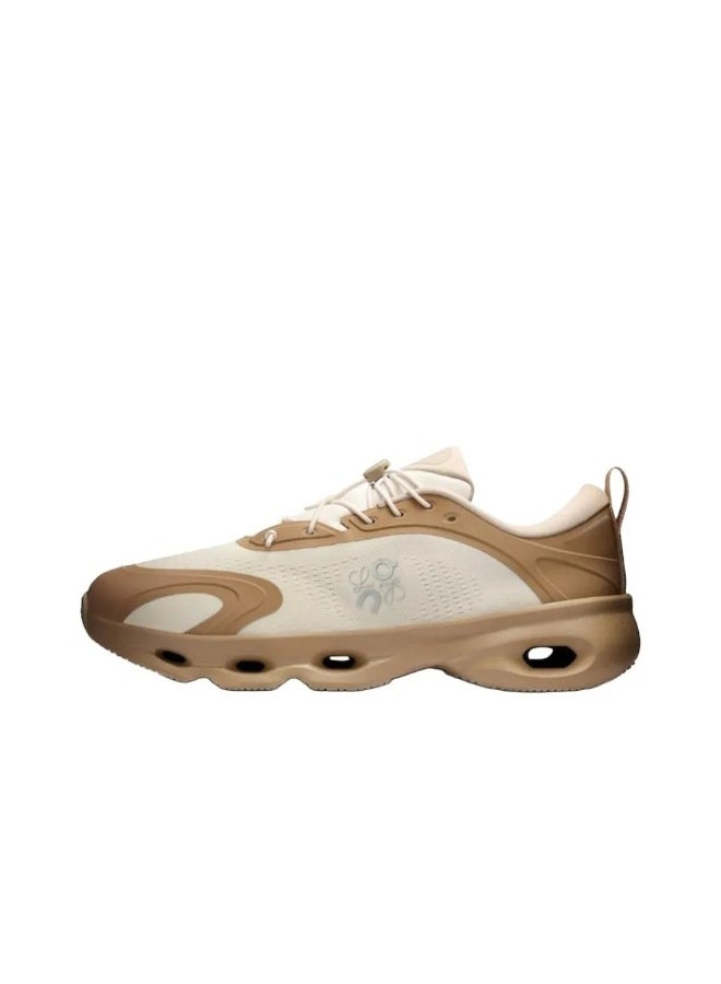 ON LOEWE x On Cloudsolo Comfortable Running Shoes(Beige/Brown) - Image 1