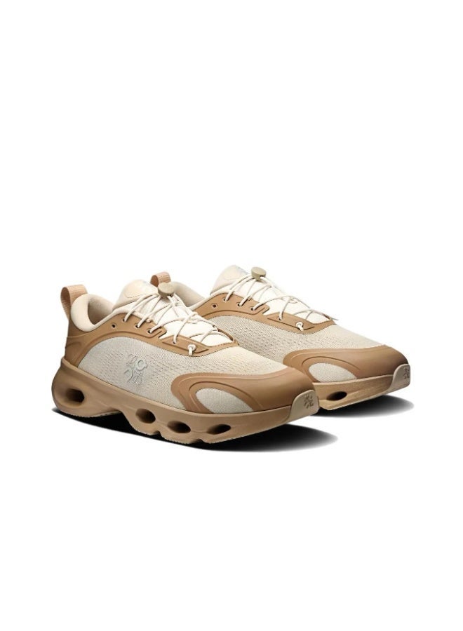 ON LOEWE x On Cloudsolo Comfortable Running Shoes(Beige/Brown) - Image 3