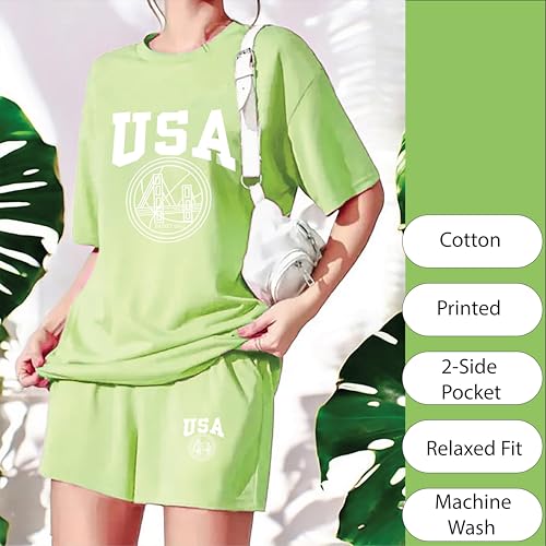My Swag Casual Half Womens Co Ord Set T-Shirt & Shorts Outfit Nightsuit, Active Gym Wear Co-Ord Set for Womens & Girls - Image 3