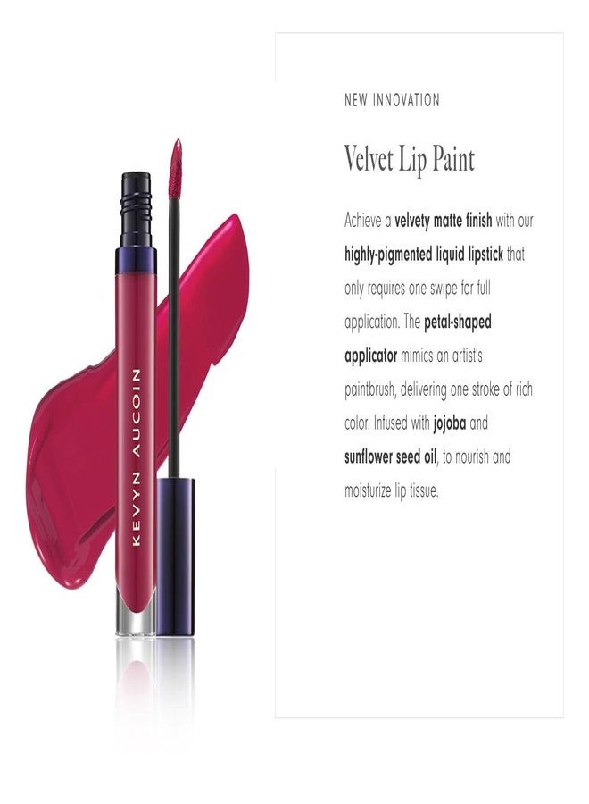 كيفين أوكوين أحمر شفاه كيفن أوكوين المخملي، لون يو-فوريك: تغطية مطفية تدوم طوال اليوم. تركيبة مقاومة للتلطخ، غنية بالأصباغ، سريعة الجفاف، وخفيفة الوزن. - Image 2