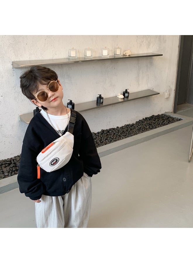 Summer Children's Bag Sports Style Boy's Crossbody Chest Bag Casual Trendy Little Boy's Shoulder Crossbody Bag-Color:Black - Image 3