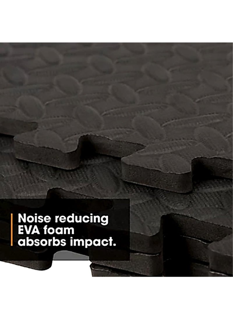 Sky Land - Puzzle Exercise Mat |Interlocking EVA Mat | Gym Flooring Mat, Foam Exercise Mat Pack of 16 | Home Gym Equipment & Exercise- EM-9360-B - Image 1