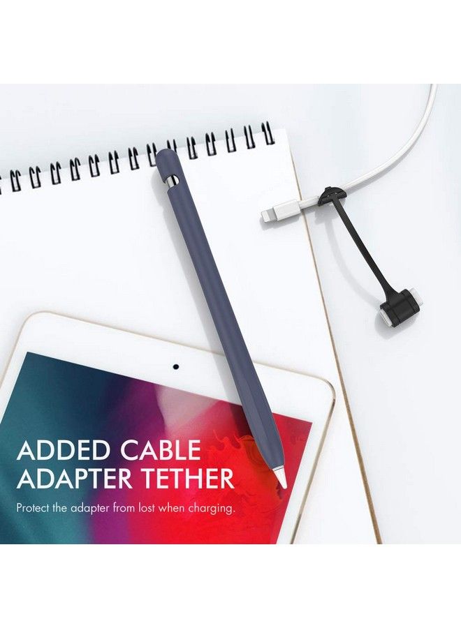 Ahastyle Antislip Case Sleeve Silicone Protective Skin [ Added Cable Adapter Tether Kit] Compatible With Apple Pencil 1St Generation - Image 5