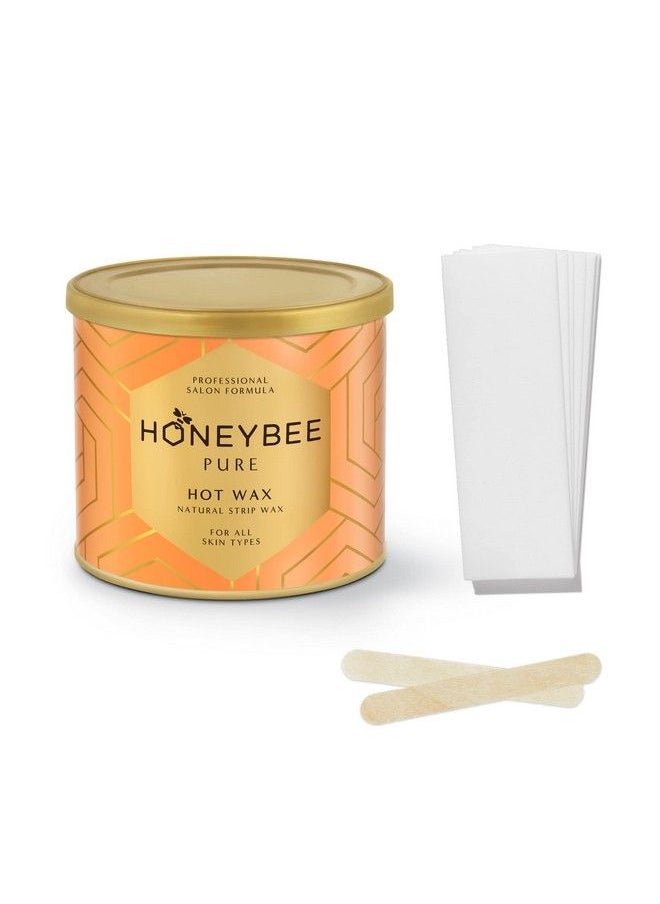 HONEYBEE Pure Hot Sugar Wax ; For Legs Arms Underarms Bikini ; At Home Quick And Easy Hair Removal ; For Sensitive Skin ; 600 Gm  - Image 1