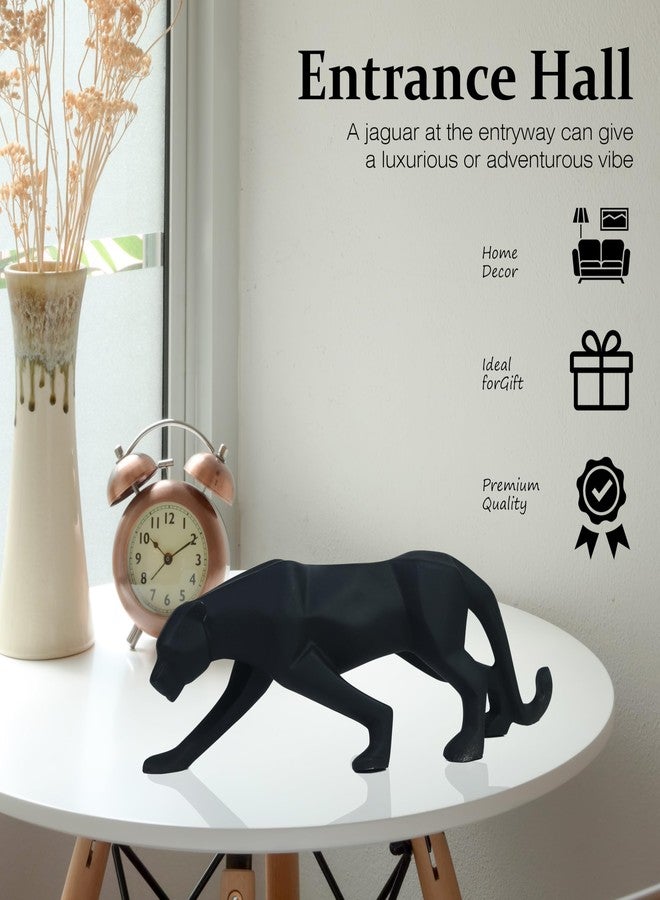 ZAICUS Black Jaguar Showpiece for Home Decor - Stylish Black Panther & Cheetah Statue for Living Room & Office Decor - Animal Figurines Decorative Gift Item, Resin - Image 4