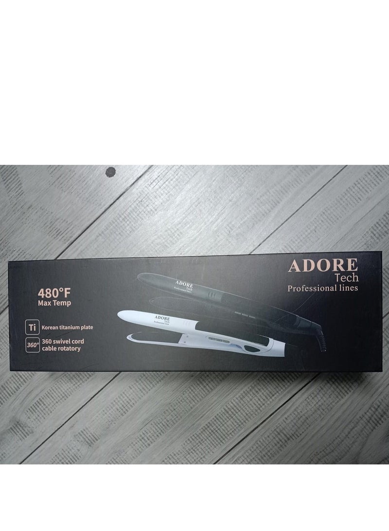 Adore Tech Professional Korean Titanium Plate Hair Straightener 480F - Image 5