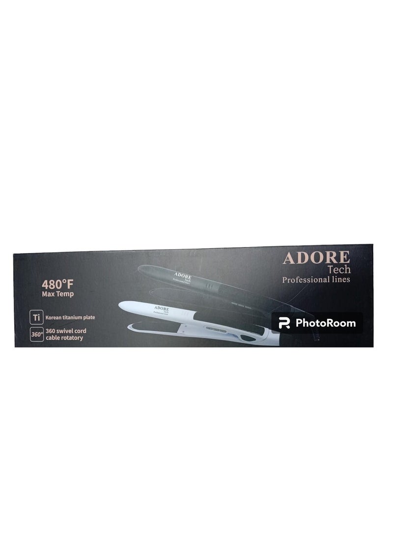 Adore Tech Professional Korean Titanium Plate Hair Straightener 480F - Image 3
