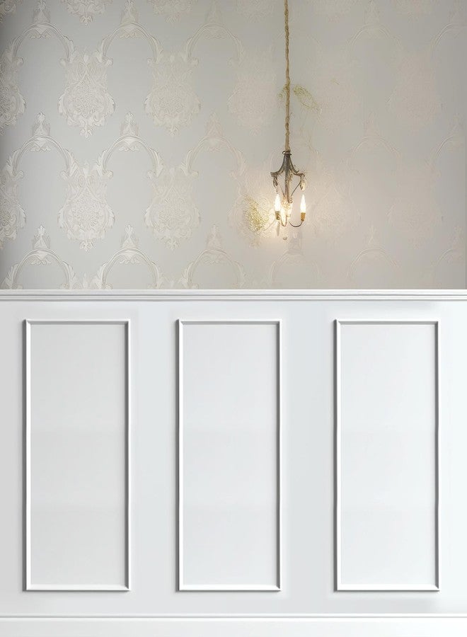 Colingmill 3 Set Accent Wall Molding Kit Premade Wainscoting Panels Wall Molding Peel and Stick Panel White Pre Cut Trim for Walls Picture Frame Molding for Home Decoration(12 x 24 Inch) - Image 5