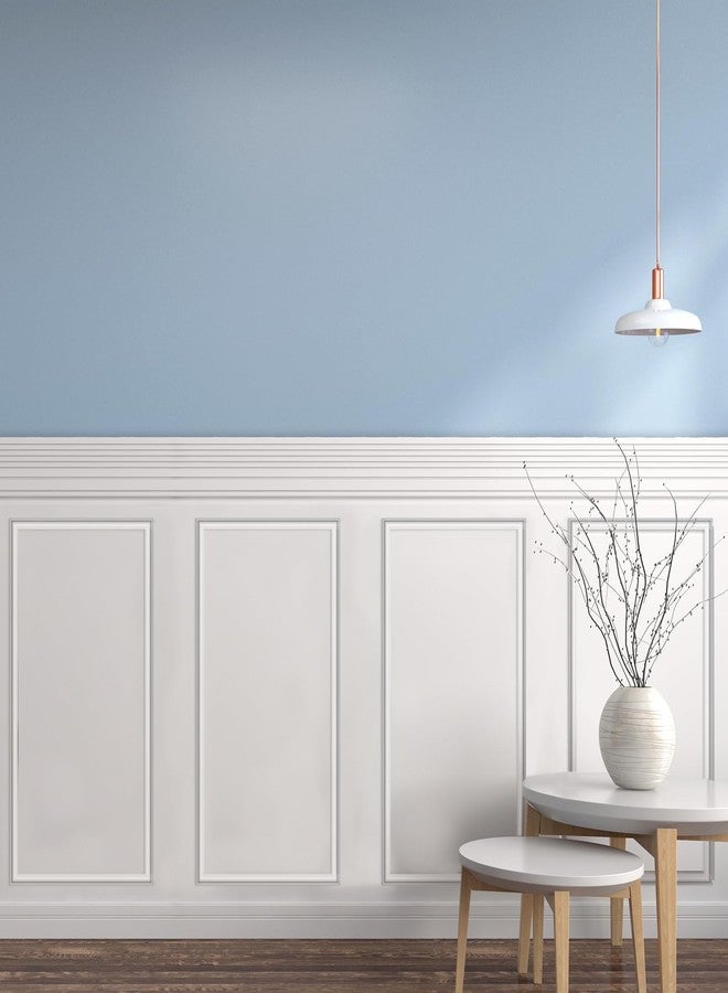 Colingmill 3 Set Accent Wall Molding Kit Premade Wainscoting Panels Wall Molding Peel and Stick Panel White Pre Cut Trim for Walls Picture Frame Molding for Home Decoration(12 x 24 Inch) - Image 1