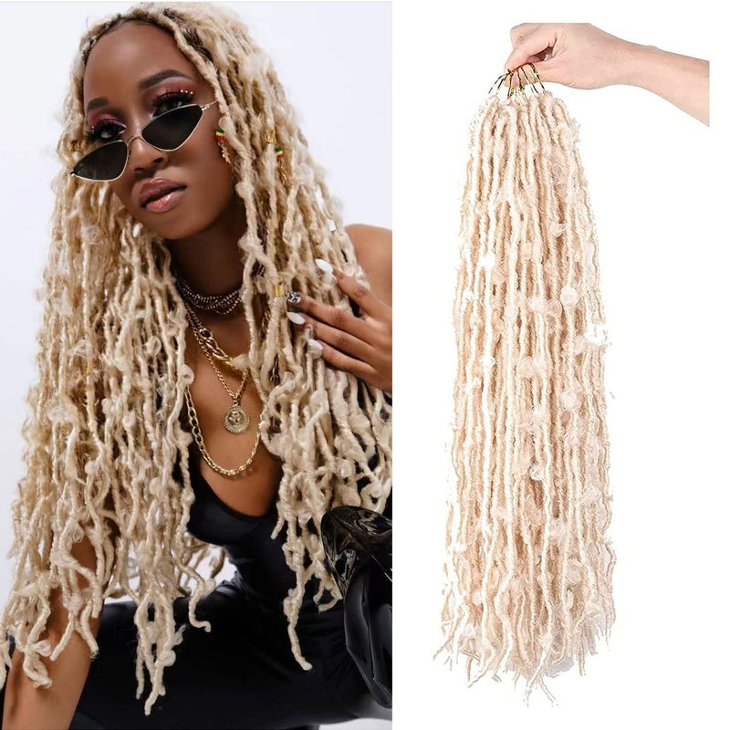 LMZIM 5 Packs 24 Inch Butterfly Crochet Hair for Black Women Faux Locs Pre looped Pretwisted Braids 24 inch 5 pack 613