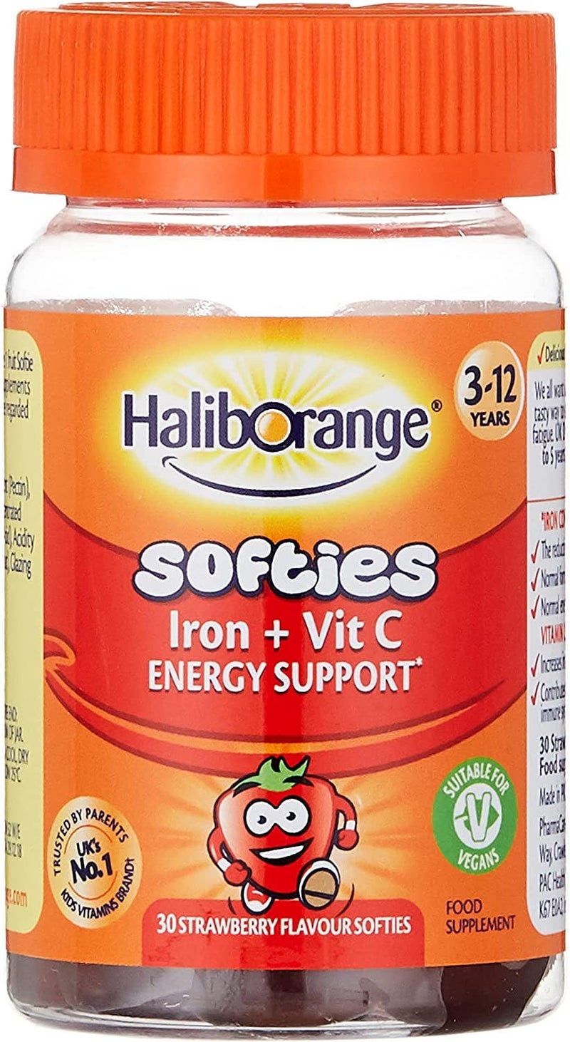 Haliborange Iron + Vitamin C Supplement Softies For Energy & Immunity, Pack of 30's - Image 1