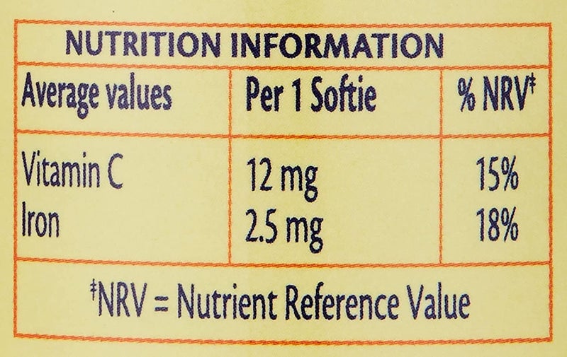 Haliborange Iron + Vitamin C Supplement Softies For Energy & Immunity, Pack of 30's - Image 4
