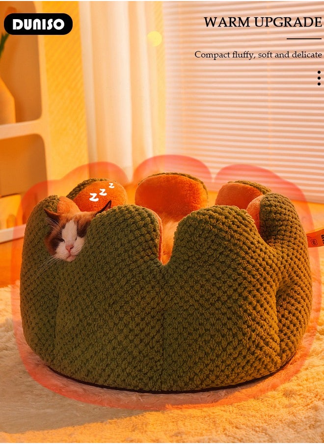 Pet Bed, 40 CM Round Warmth Cat Beds for Indoor, Dog Bed with Anti-Slip Water-Resistant Bottom, Washable Bed for Puppy and Kitty, Anti-Anxiety Warming Cozy Soft Round Bed - pzsku/Z9C93109444931DF97CB6Z/45/_/1728696509/17632cdc-736e-479f-a4fb-8ceda5cadd3e