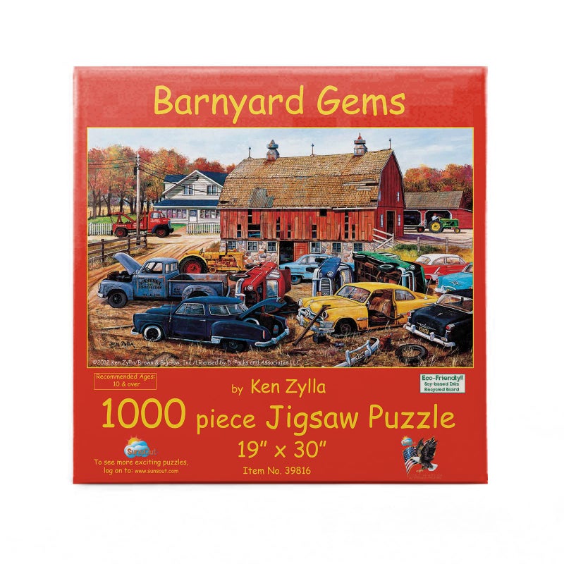 SUNSOUT INC - Barnyard Gems - 1000 pc Jigsaw Puzzle by Artist: Ken Zylla - Finished Size 19" x 30" - MPN# 39816 - Image 5