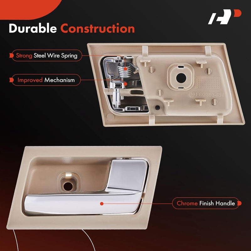 A-Premium Beige Interior Door Handle for Ford & Mercury - Image 4