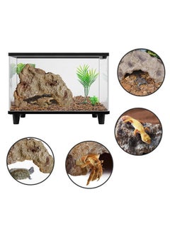 Hamiledyi Hamiledyi Reptile Rock Hide Cave Reptile Hide Leopard Gecko Hide Bearded Dragon Hideout Terrarium Habitat Decor Reptile Hideout for Snake Lizard Gecko Turtle Hermit Crab Frog (M)  - Image 3
