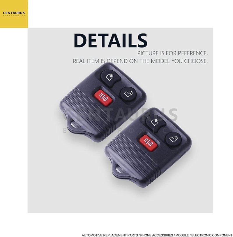 CE CENTAURUS ELECTRONICS Car Key Fob (Set of 2) Keyless Entry Remote 3 Button Replacement for 1998-2016 Ford F150 F250 F350 - Image 2