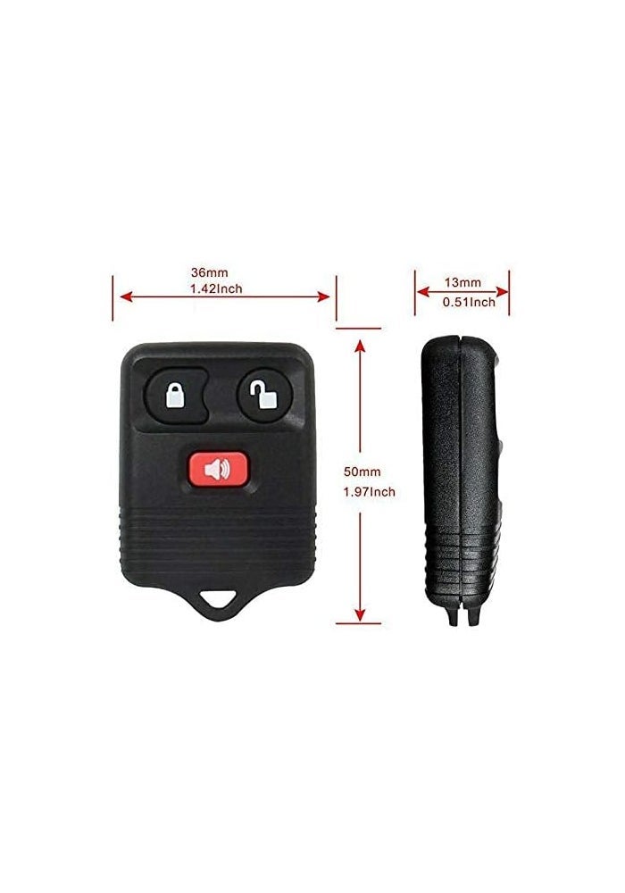 CE CENTAURUS ELECTRONICS Car Key Fob (Set of 2) Keyless Entry Remote 3 Button Replacement for 1998-2016 Ford F150 F250 F350 - Image 5