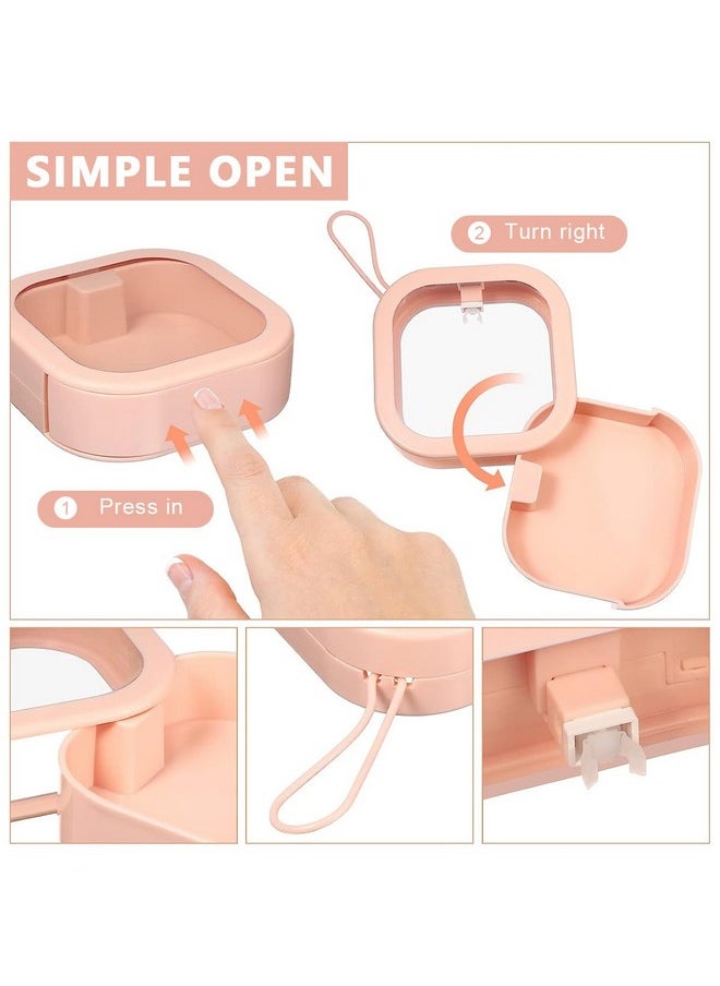 maycreate MAYCREATE® 2pcs Accessories Organizer Box Travel Transparent Organizer Case for Rings, Hair Clips, Bobby Pins, Makeup Accessories, Cotton Swab, Hair Ties, Hair Accessory Organizer Case  - Image 3