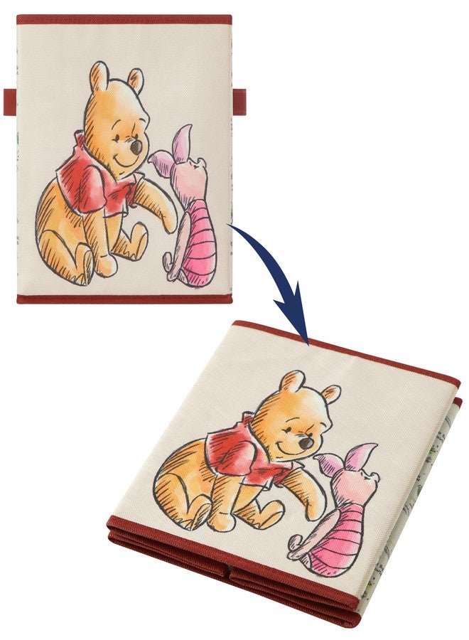 آيديا نوفا مكعبات تخزين ويني ذا بوه من ديزني من آيديا نوفا، طقم من صندوقين قماشيين متينين بمقابض، 10×10×10، منظمات قابلة للطي لغرفة الأطفال والحضانة والخزانة - Image 5