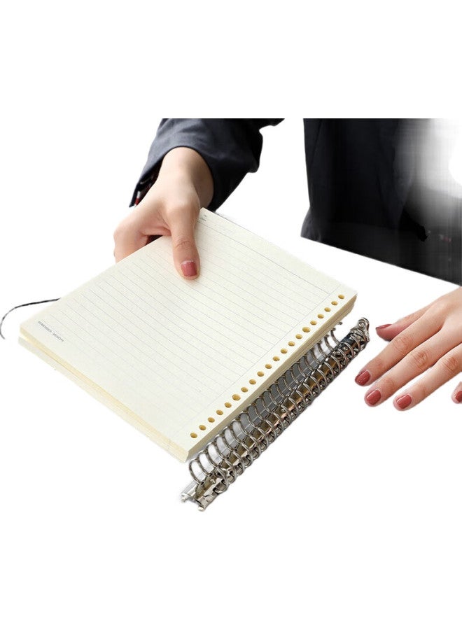 Wengu A4 Loose-Leaf Folder, File Folder, Notebook, Transparent 30-Hole Loose-Leaf Paper Document Folder A4-30H - Image 3