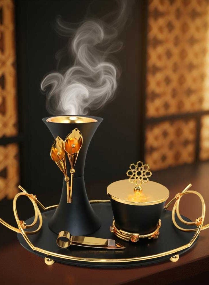 Decorative Modern Incense Burner Set Bakhoor Incense Holder for a Luxurious Home Fragrance Experience  - Image 5
