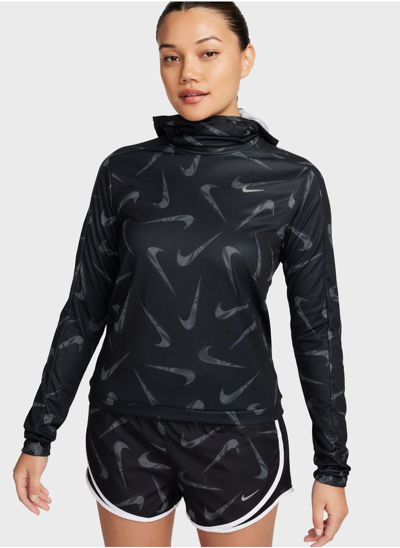 Nike - Essential Swoosh Printed Hoodie - Image 1