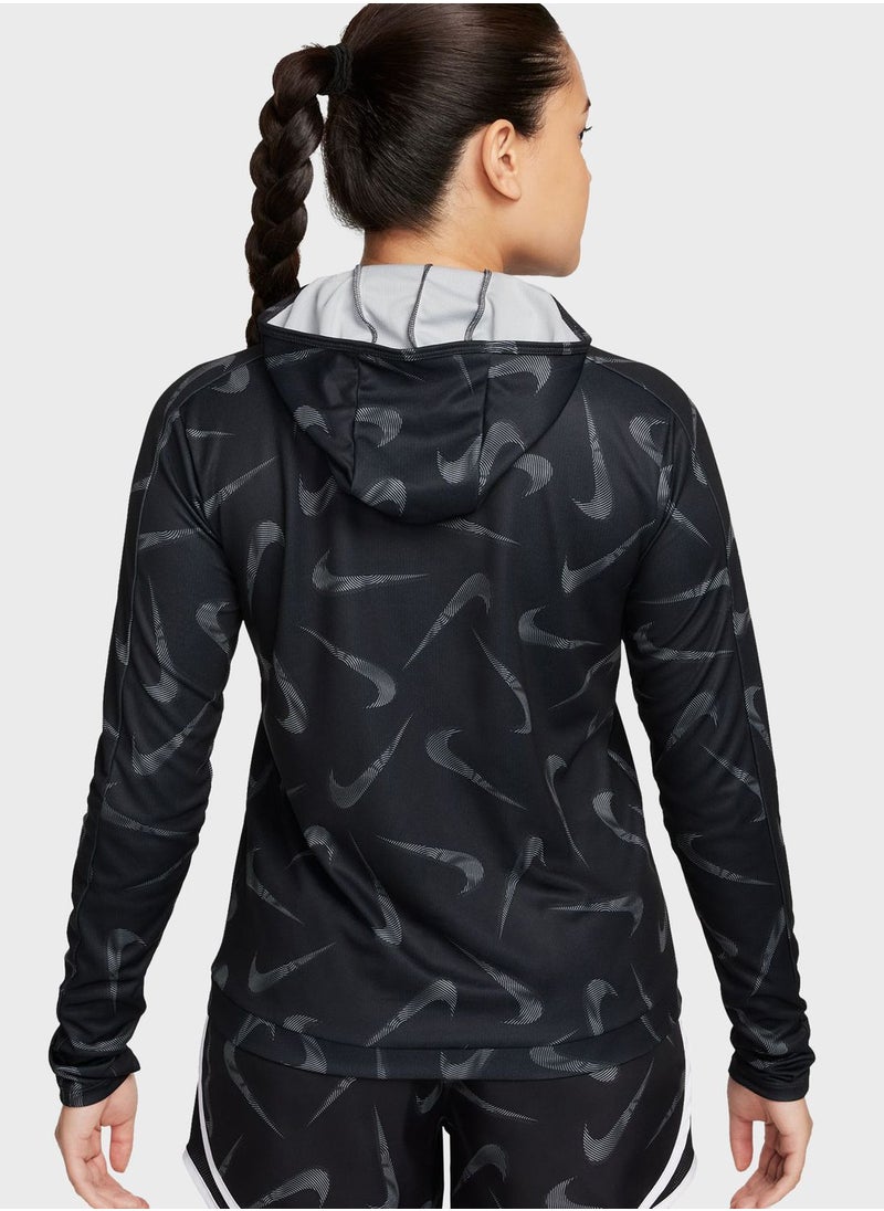 Nike - Essential Swoosh Printed Hoodie - Image 1