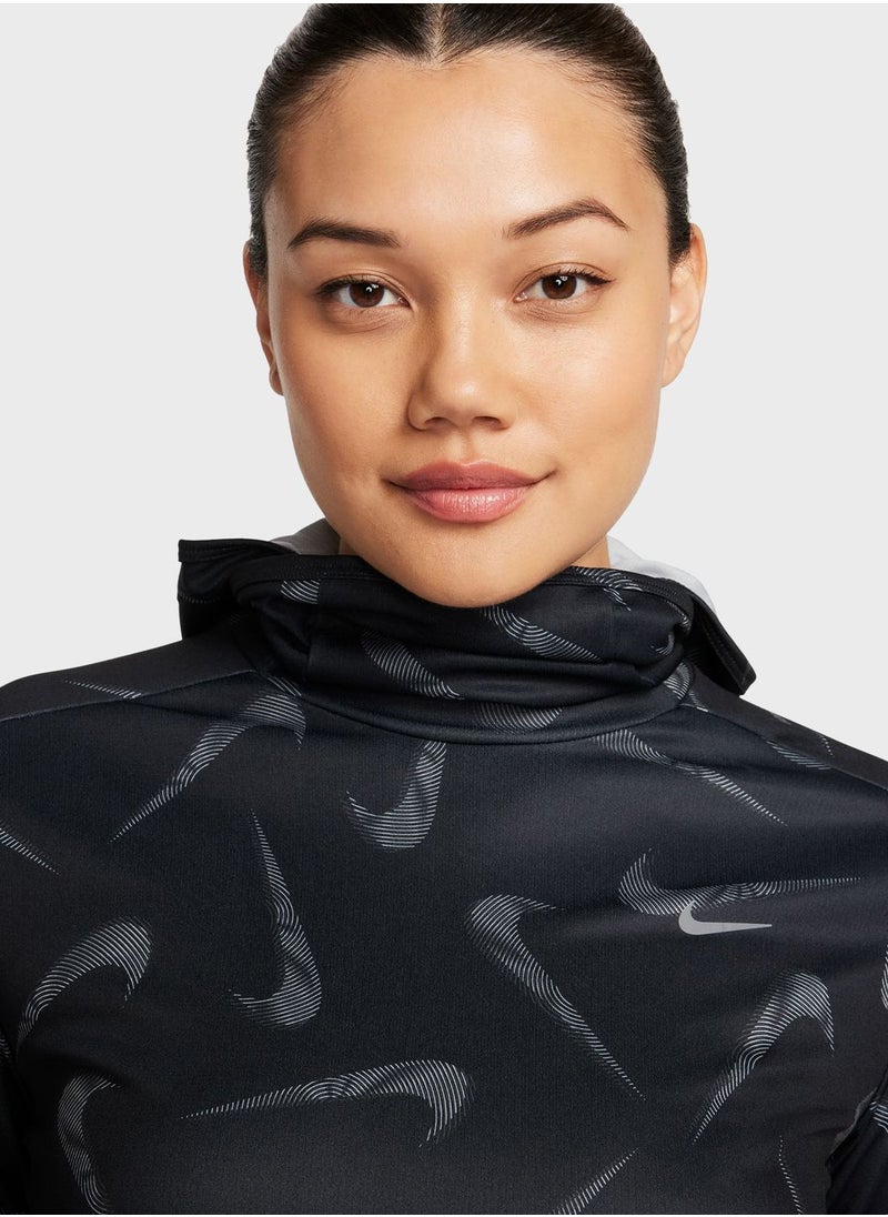Nike - Essential Swoosh Printed Hoodie - Image 1