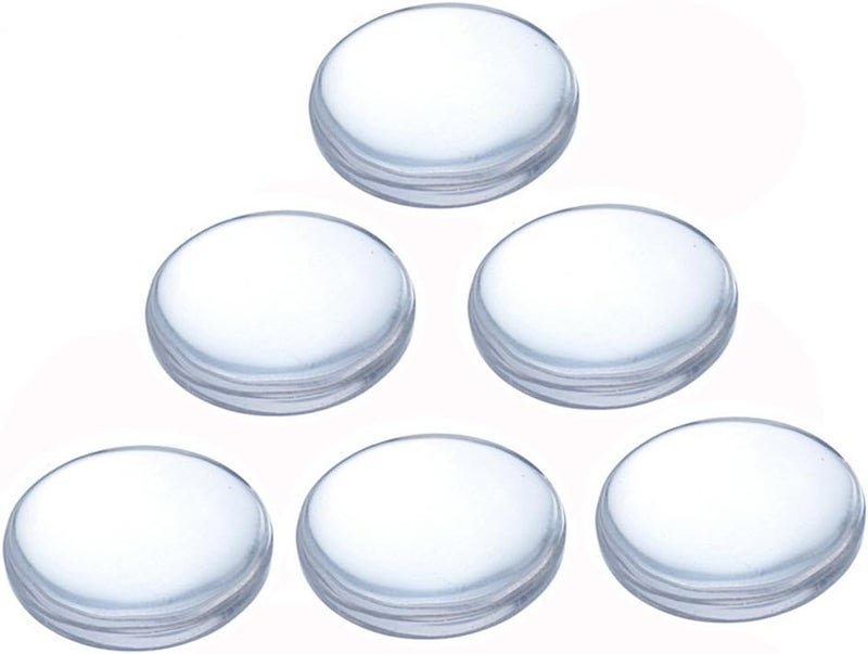 TKMOS 60 Pieces Transparent Glass Dome Imitation Gemstone Clear Round Dome Tiles Christmas Decor, Non-calibrated Round 1 inch/25mm for Photo Pendant Craft Jewelry Making - Image 3
