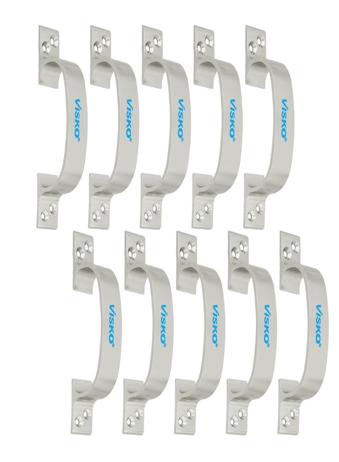Visko Tools 1007 Royal Series 150 Mm D Secton Handles, Silver |10 Piece | Used for Door | Door Handle Set | Combo Pack | - Image 1