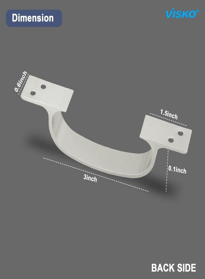 Visko Tools 1007 Royal Series 150 Mm D Secton Handles, Silver |10 Piece | Used for Door | Door Handle Set | Combo Pack | - Image 3