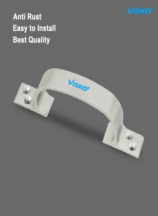 Visko Tools 1007 Royal Series 150 Mm D Secton Handles, Silver |10 Piece | Used for Door | Door Handle Set | Combo Pack | - Image 4