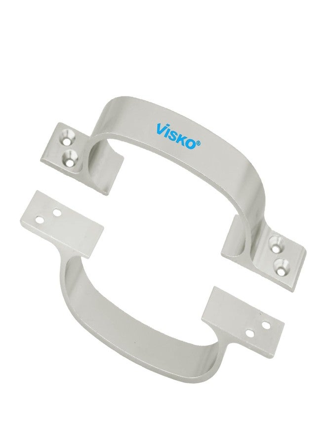 Visko Tools 1007 Royal Series 150 Mm D Secton Handles, Silver |10 Piece | Used for Door | Door Handle Set | Combo Pack | - Image 2